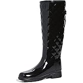 Hunter womens Refined Tall Quilted GlossRain Boot