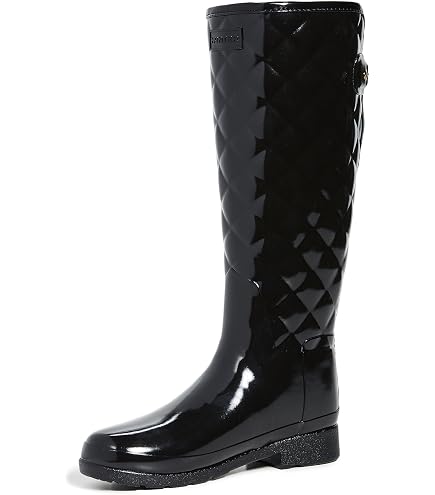 Amazon.com | Hunter Women's Refined Chelsea Quilted Gloss Rain
