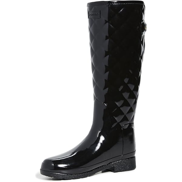 【ハンター】新品 リファインドグロスキルトトール レインブーツ Amazon.com | Hunter Women's Refined Short Quilted Gloss Rain Boot