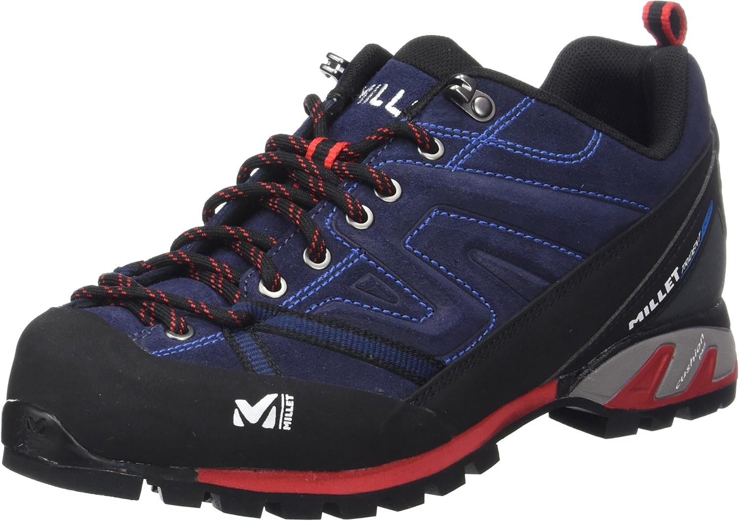MILLET Unisex Adults’ Trident Guide Low Rise Hiking Boots, Multicolour (Saphir/Rouge 000), 6.5
