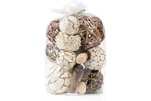 ANDALUCA Natural Tones Vase & Bowl Filler Decorative Balls (Natural Orbs)