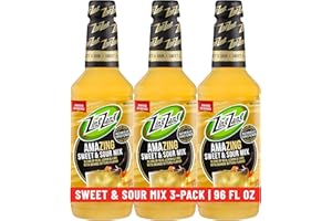 Zing Zang Sweet & Sour Mix, Non-Alcoholic Cocktail Mixer, 32 Fl Oz Bottle (Pack of 3)
