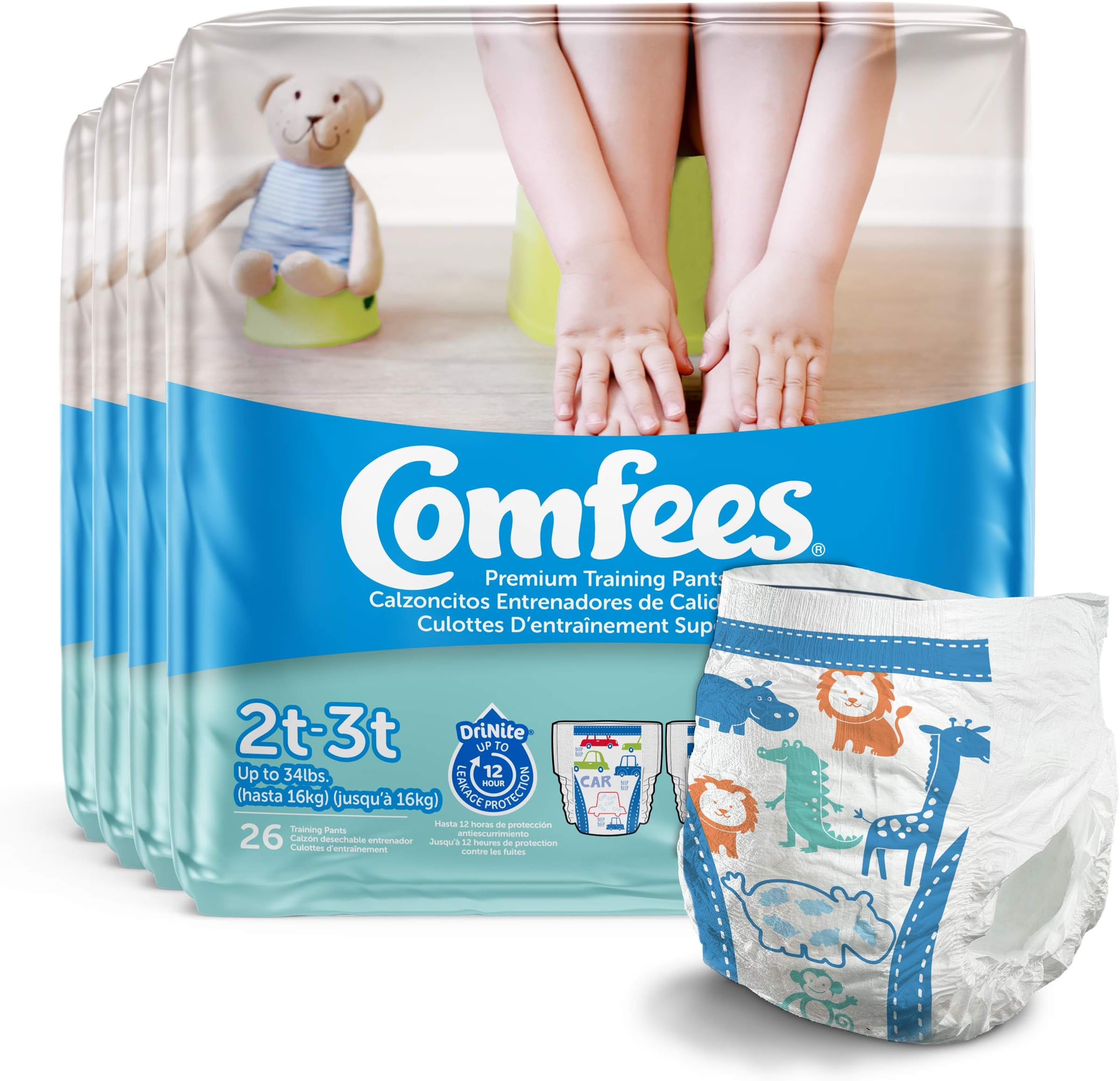 Comfees Boy Training Pants - Size 2T-3T