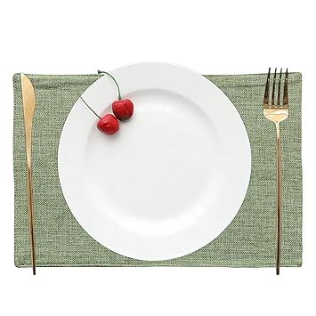 Khooti Jute Tablemats/Placemats Pack of 1 Heat Resistant Dining Table Place Mats for Kitchen