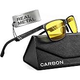 IBOANN Blue Light Glasses for Men - Lightweight Al-Mg Metal, Gaming Computer Blocking Glasses, Eye Protection Anti Eyestrain
