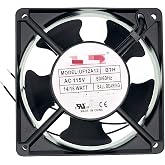 New Aluminum Frame Cooling Fan for MECHATRONICS UF12A12-BTH AC 115V 50/60Hz 120mm Fan 14/16 WATT P/N：UF12A12 Size:120x120x38mm.