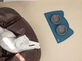 OHMO Silicone Cat Dog Food Mat Teal 46x25 cm Non-Slip Waterproof view 5