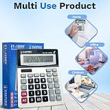 Empire Desk Calculator 12 Digit Large Key Display Solar Battery Powered Home view 4