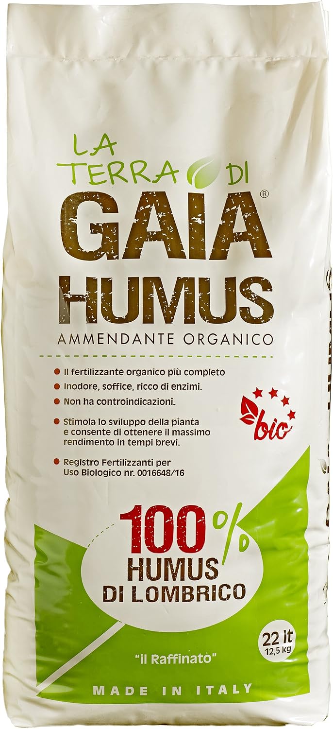 La Terra de Gaia 100% Humus de Lombriz Il Raffinato - Saco de 22 l ...