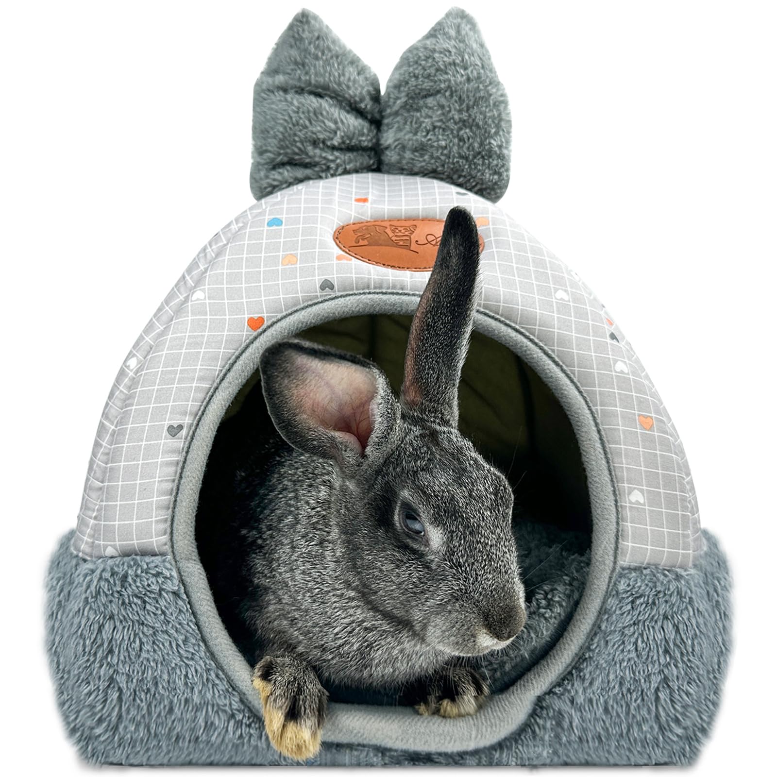 XMPEKO Guinea Pig Bed and Hideout, Soft Warm Rabbit Bed House for Small Animal Hamster Ferret Bunny Chinchilla Hedgehog