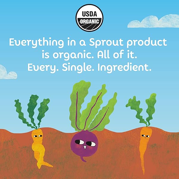 SPROUT ORGANIC STRAWBERRY BANANA & YOGURT, 4 OZ POUCH