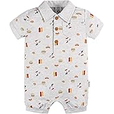 Gerber baby-boys Cotton Polo Romper