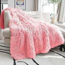 JONIYEAR Extra 2.8" Long Hair Fluffy Faux Fur Throw