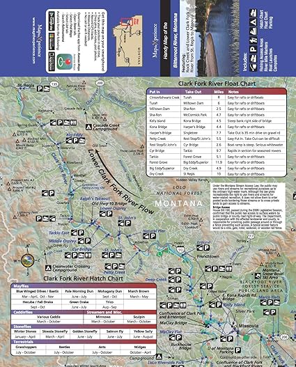 Amazon Com Map The Experience Bitterroot River Montana