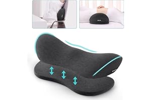 SEEKNOW Lumbar Support Pillow for Bed & Seat Lower Back Pillow for Sleeping Office Chair Back Support Cushion Car Seat Lumbar Support Pillow Lower Back Pain Relief Cushion Perfect for Pregnant,Car,Recliner