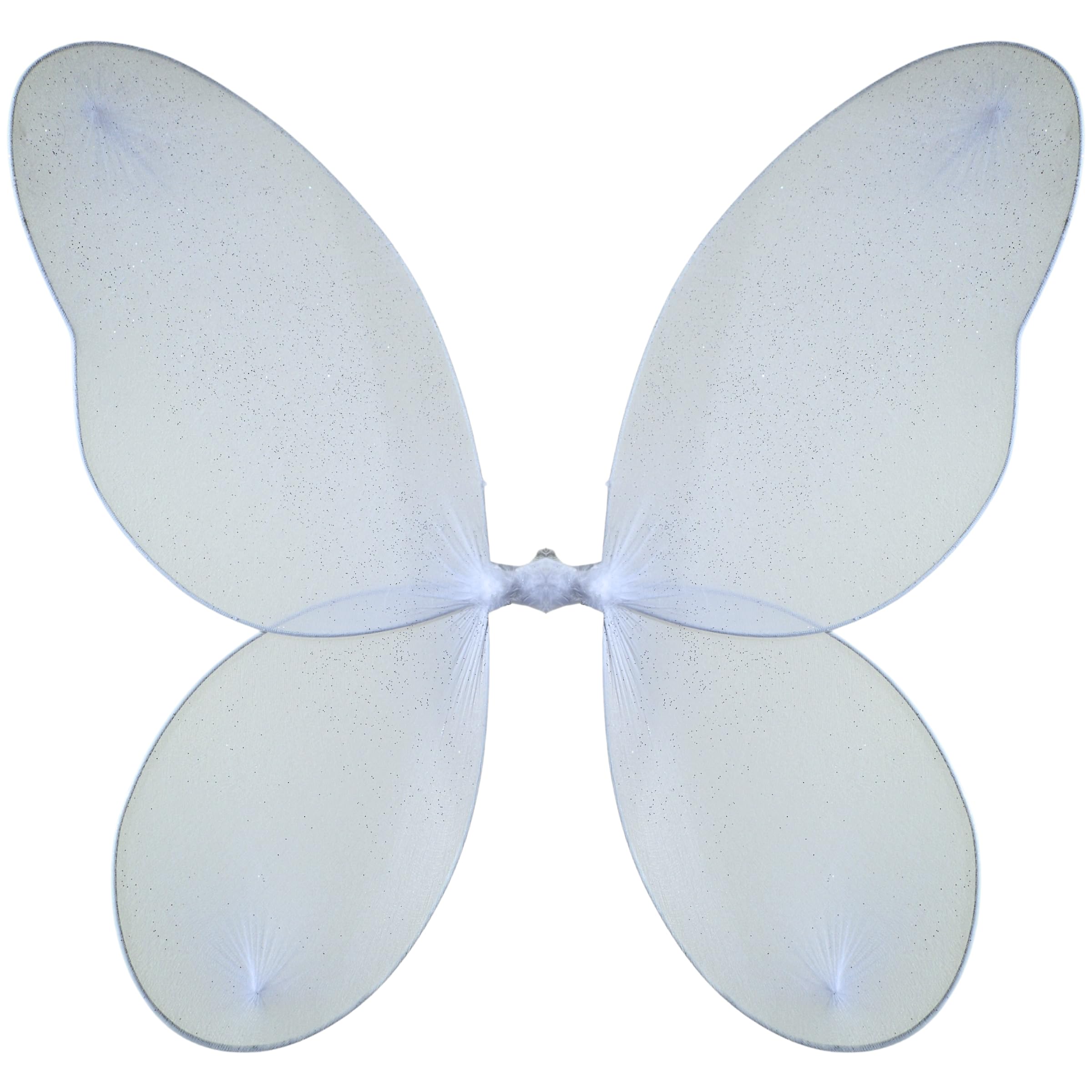 Topkids Accessories Fairy Wings Adult Women Tinkerbell Costume Large Adult Angel Wings Butterfly Costume Tooth Fairy White Pink Black Green Rainbow Girls Big Kids (White)