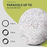 KEPLIN Parasol Base Stand 9kg Granite 45mm Pole Weather Resistant view 5