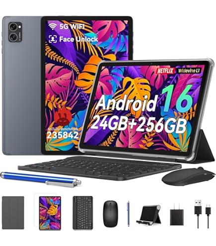 KINGRID T20 Tablet Latest Android Tablets with 10 Inch Incell