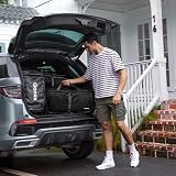 Gonex 150L Large Foldable Duffle Bag Shoes Compartment Black view 7
