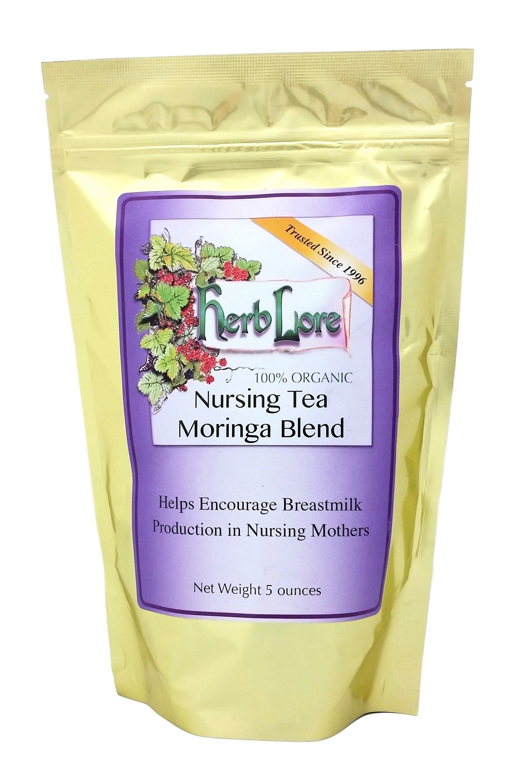 Herb Lore Organic Nursing Tea Tincture With Moringa. Sweet