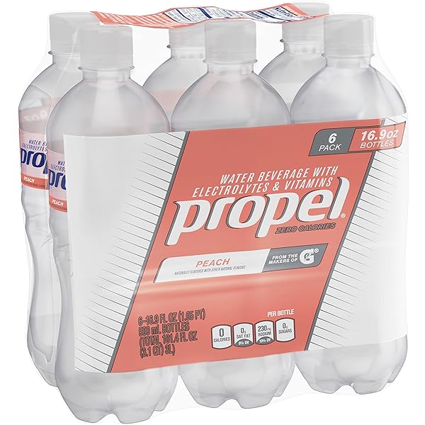 PROPEL, PEACH, ZERO CALORIE SPORTS DRINKING WATER WITH...