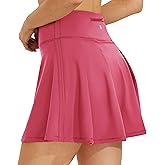 Willit Women's Tennis Skirts High Waisted Athletic Running Skorts Skirts with Shorts Pockets
