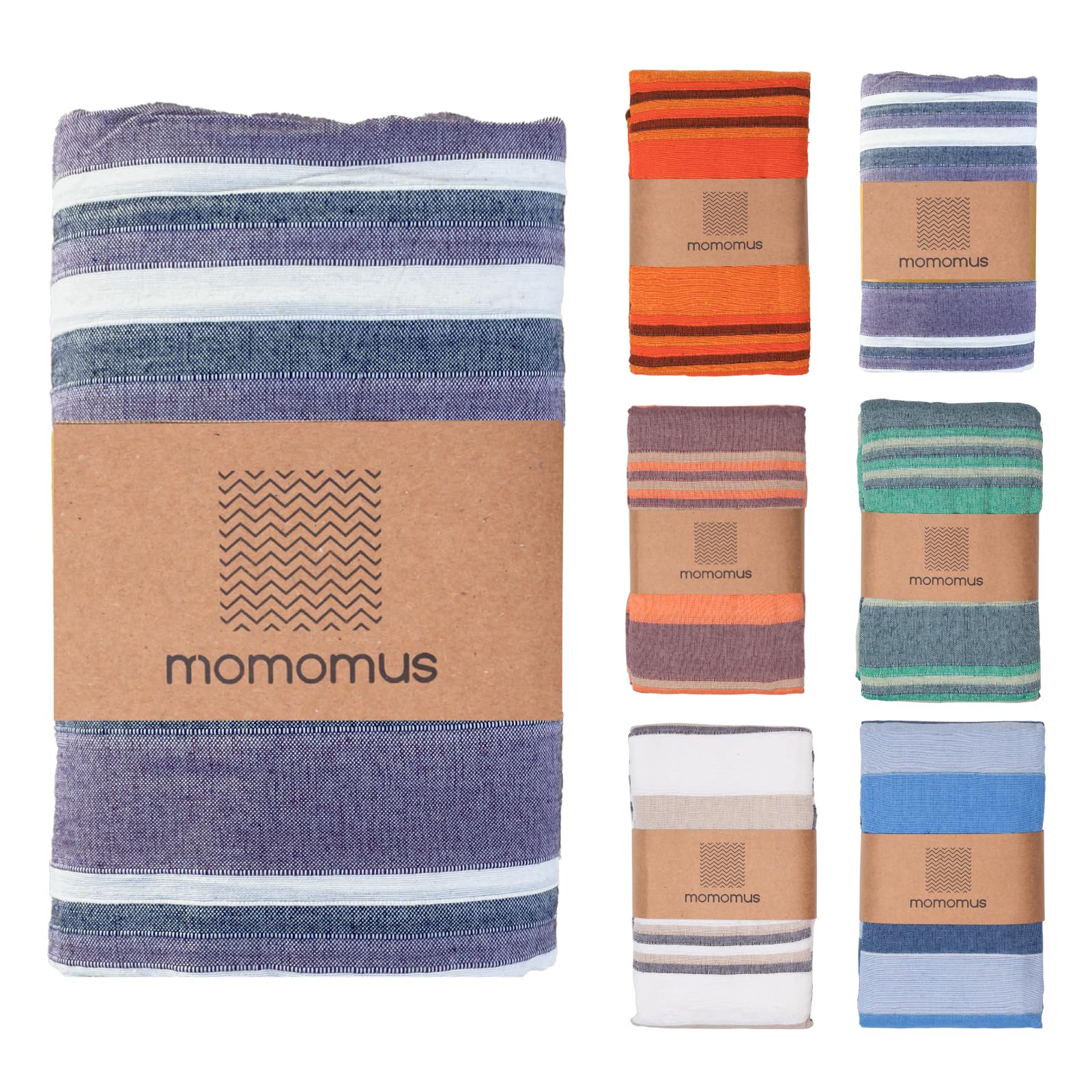 MOMOMUS Lightweight Extra Large Picnic Blanket for the Beach - XXL, with Fringes, Compact - Sandless Beach Mat, Sandproof Beach Blanket - Lilac, 210x240 cm