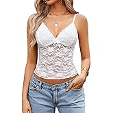 Avidlove Lace Tops for Women V Neck Camisole Top Sleeveless Y2k Tank Going Out Outfits 2025 Trendy