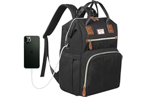 SUPROMOMI Diaper Bag Backpack:Baby Bag Large Tote Diaper bag for Boys and Girls, Men's Diaper Backpack, Women's Shoulder Mommy Bag, 2 Kids Nappy bag for mom and dad Black