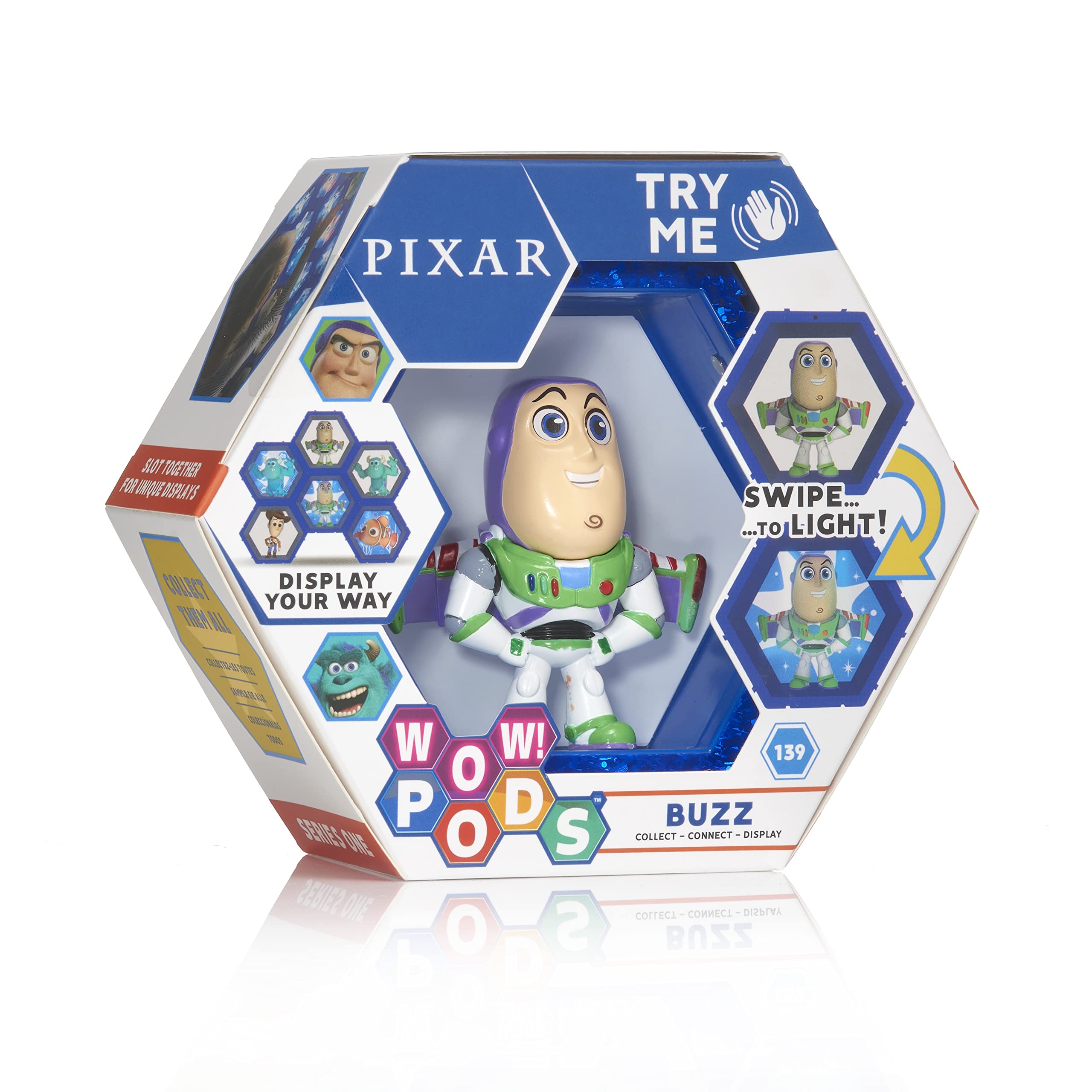 WOW! PODS Buzz Lightyear - Toy Story 4 | Official Disney Pixar Light-Up Bobble-Head Collectable Figure