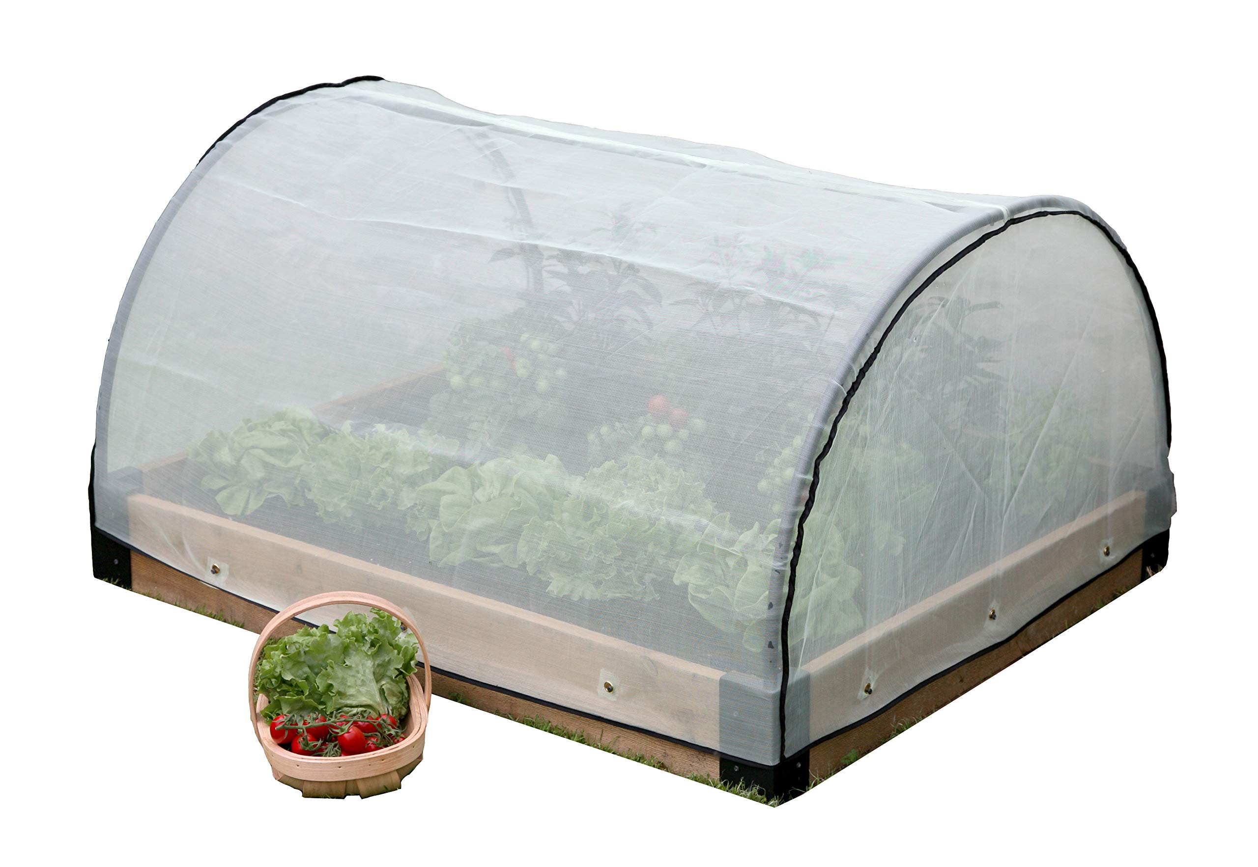 Haxnicks Raised Bed Pest Protection Micromesh Cover | Ultra Fine Insect Netting | Aphids Carrot Fly Black Fly | 120x100x50 cm | Bed010104 (olive)