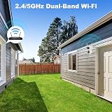GENBOLT Dual Lens WiFi Security Camera Outdoor 2.4/5GHz PoE PTZ Color Night view 6