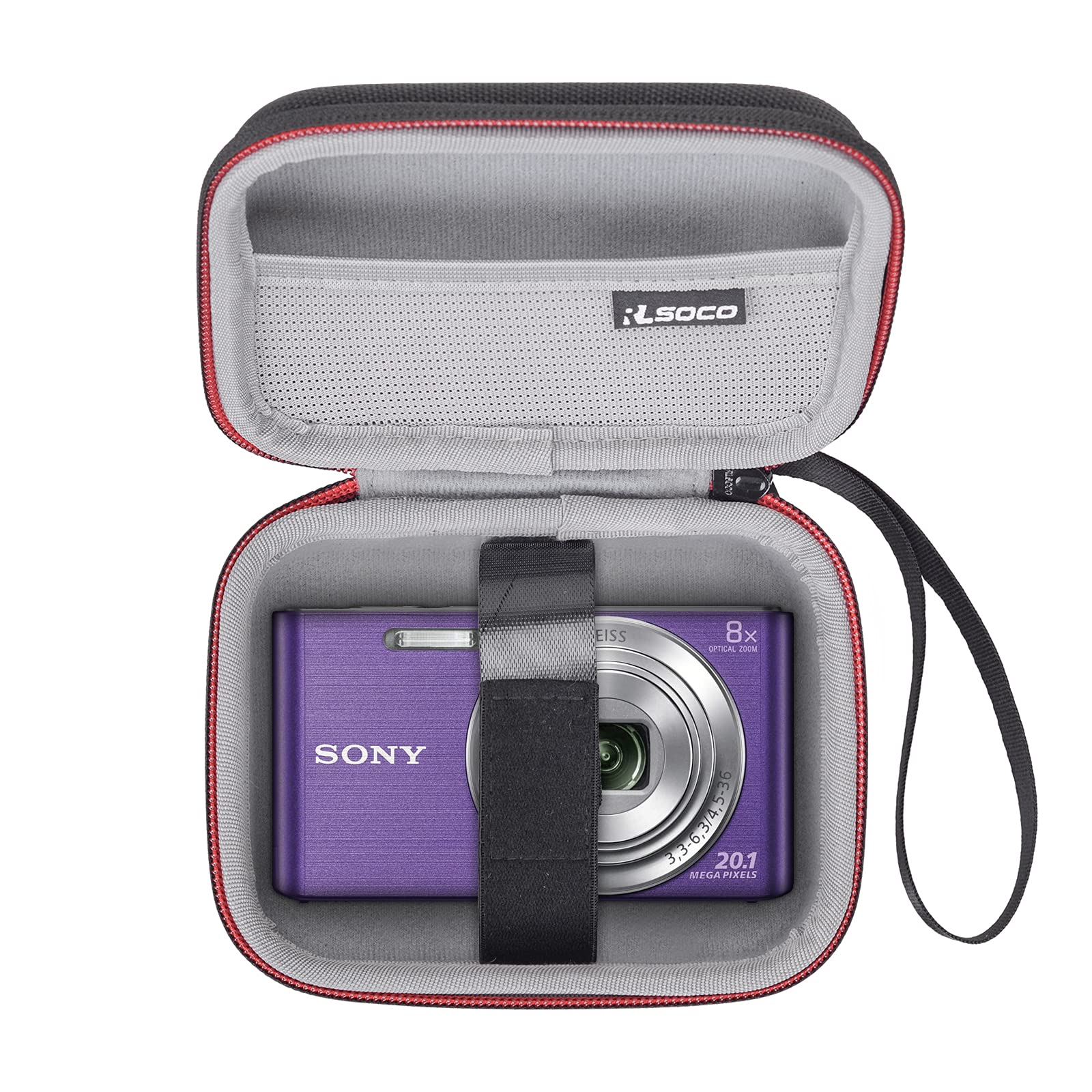 RLSOCO Case for OM System Tough TG-7/TG-6 Digital Camera & for Sony DSCW800/DSC-W810/DSCW830 Digital Compact Camera & for Canon IXUS 185/IXUS 285 Digital Camera (Case Only)