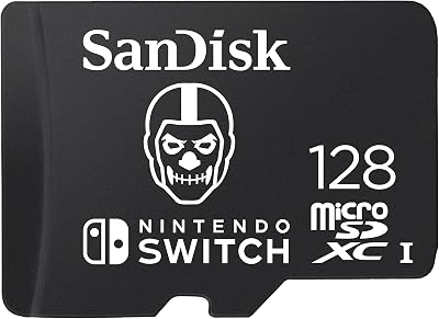 SanDisk microSDXC 128GB Fortnite Skull Trooper for Nintendo Switch UHS-I V30