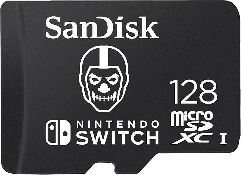 SanDisk microSDXC 128GB Fortnite Skull Trooper for Nintendo Switch UHS-I V30
