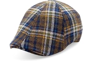 BOSTON SCALLY CO. Boston Scally Cap - Underdog Newsboy Flat Cap - 6 Panel Polyester Fitted Hat for Men