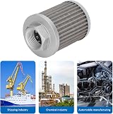 Fafeicy Suction Oil Filter Stainless Steel Replaceable Core Hydraulic Pollutant view 6