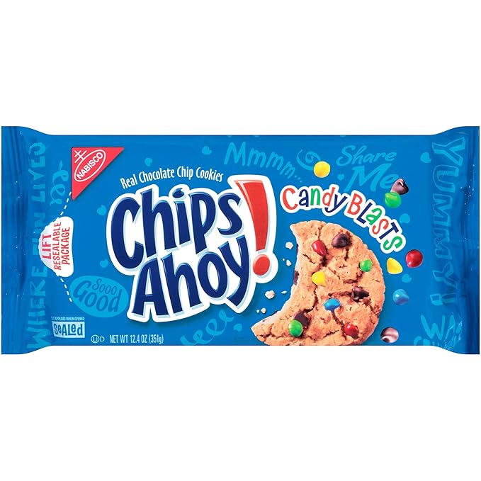 Chips Ahoy! Candy Blasts Cookies, 12.4 Ounce Grocery