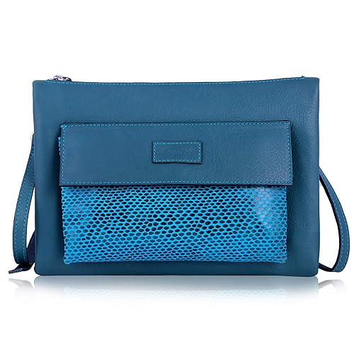 Kaveri1999 Genuine Leather Womens Bag Blue Colour