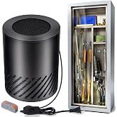 Gun Safe Dehumidifier Electric, Dehumidifier for Gun Safe Dryer, Plug in Gun Safe Heater, 360&deg; Heating Circular Air with Built-in Fan