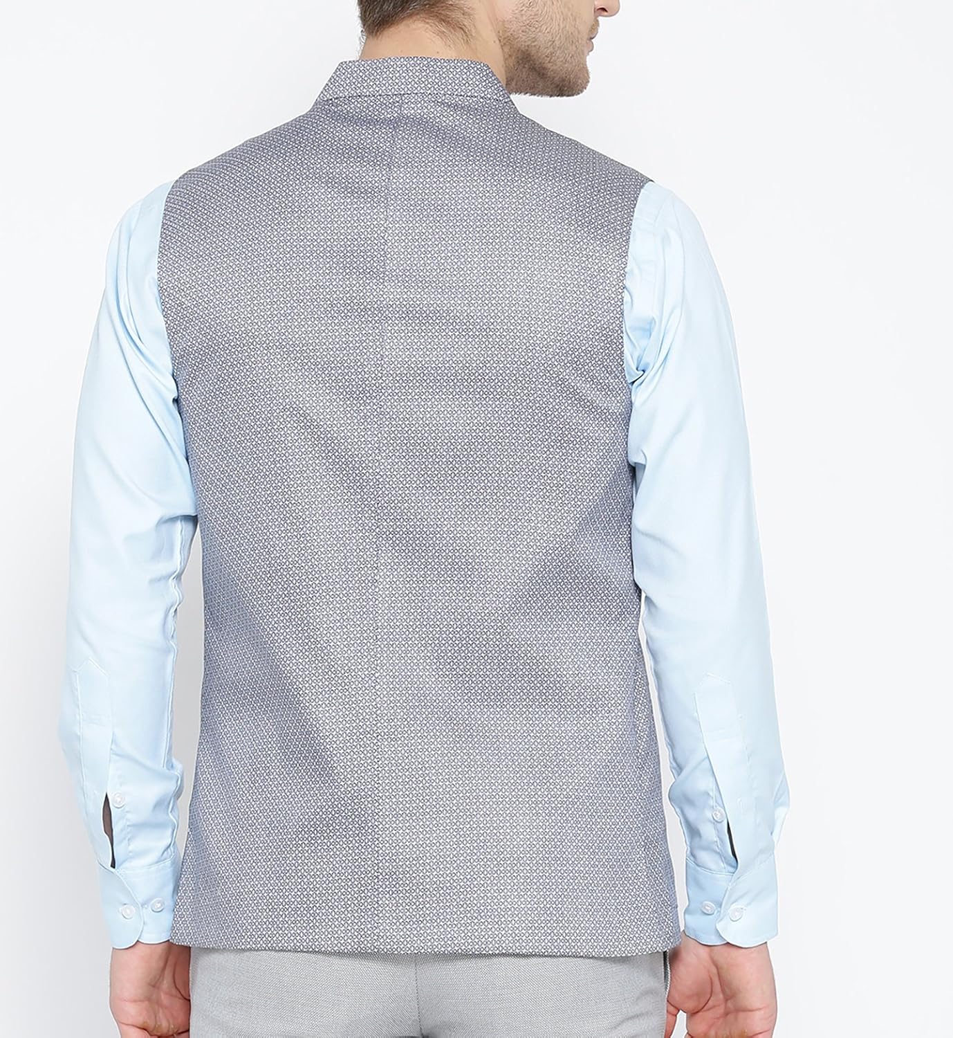 shaftesbury london men's cotton nehru jacket