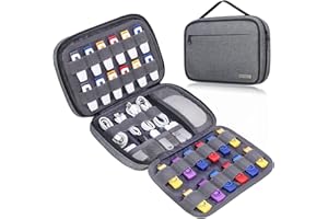 Lacdo USB Flash Drive Case Thumb Drive Holder Case Organizer Portable Electronic Accessories Storage Bag for SanDisk/SamData/