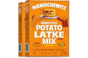 Manischewitz Homestyle Potato Latke Mix, 6oz (2 Pack) Gluten Free, No MSG, Traditional Style Potato Pancakes