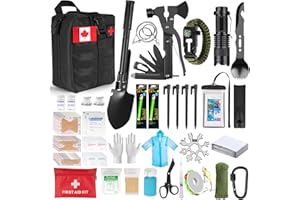 13-in-1 Survival Kits, Gifts for Men Dad Husband Him - Survival Gear and Equipment, Stocking Stuffers for Men Christmas Birth