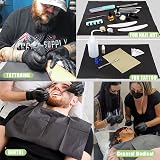 TONBAO Black Disposable Dental Bibs 50PCS Waterproof 3 Ply 13" x 18" Tray Covers view 7