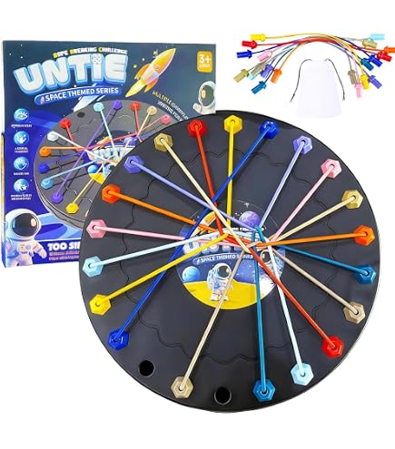 Rope Knot Puzzle – Juego De Lógica Y Desafío Mental Con Cuerdas, Portátil Para Viajes, Ideal Para Niños +3 Años