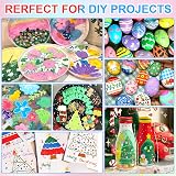 Lyuvie 100 Colours Dual Tip Acrylic Paint Pens Set 50 Pack 1mm Fine Brush Tips view 8