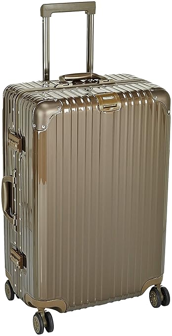 Tamo Polycarbonate 17 inches Titanium Gold Suitcase (1890491906174)