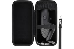 co2CREA Hard Case Replacement for Logitech Creators Blue Yeti/Yeti X/Yeti Pro USB Microphone