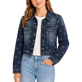 AEROPOSTALE Girls Denim Jacket, Classic Jean Jacket, 100% Cotton, Size 4-16 | Trendy Clothes for tweens and teens; Classic Design, Button Front, Chest Pocket